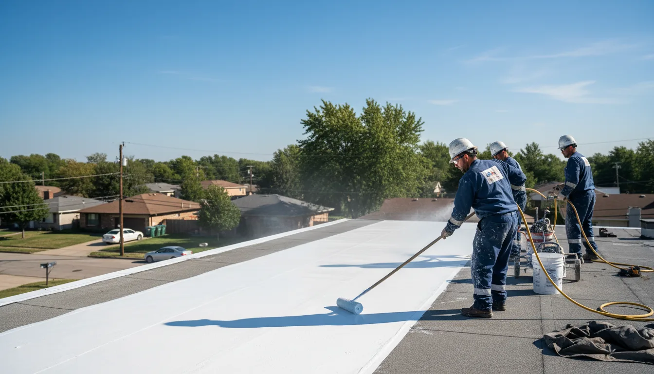 Commercial roof coating in Marion, WI near me